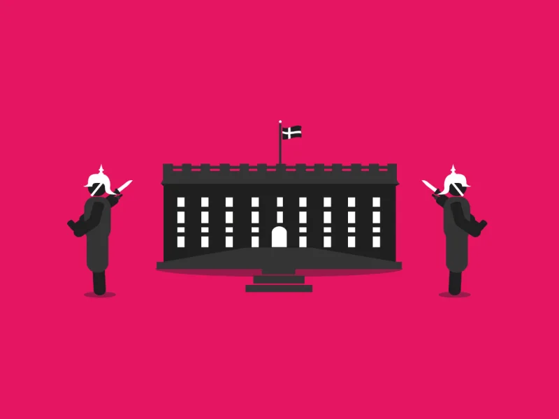 Palace guards loop animation