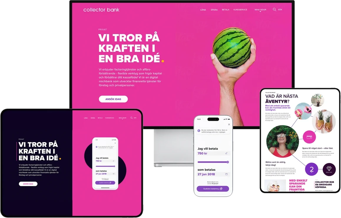 Collector Bank across devices