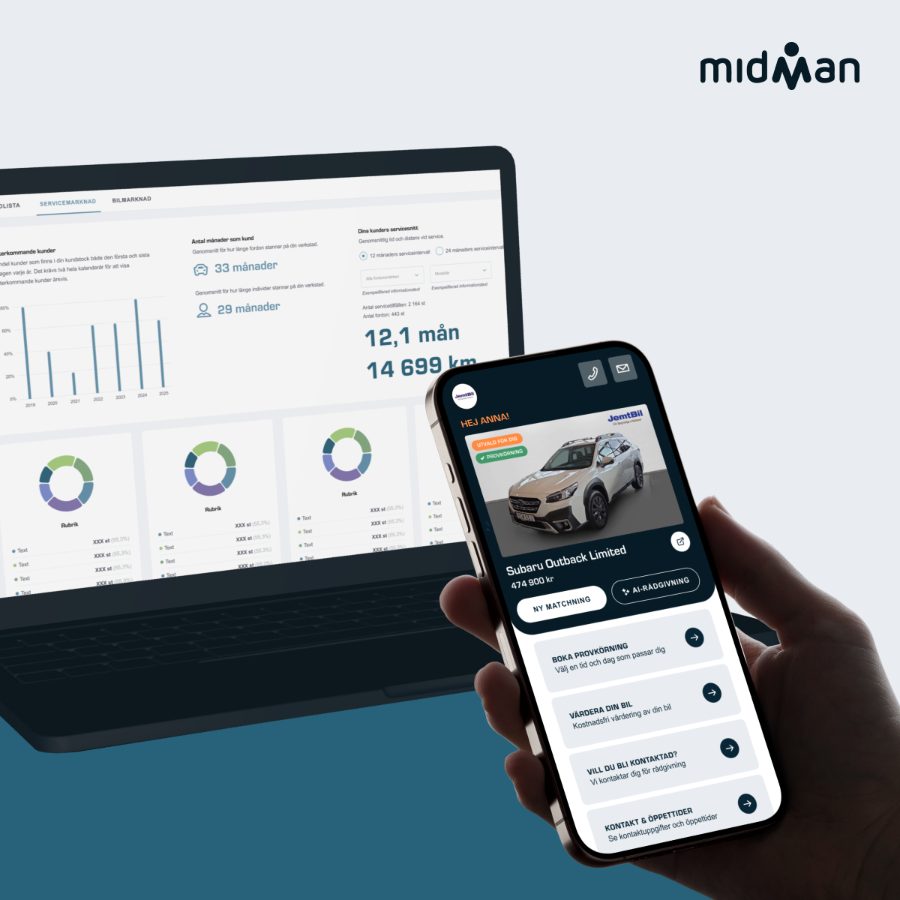 Midman dealer dashboard