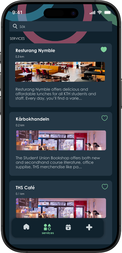 THS bookings screen