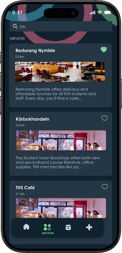 THS bookings screen