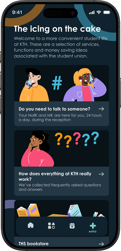 THS home screen