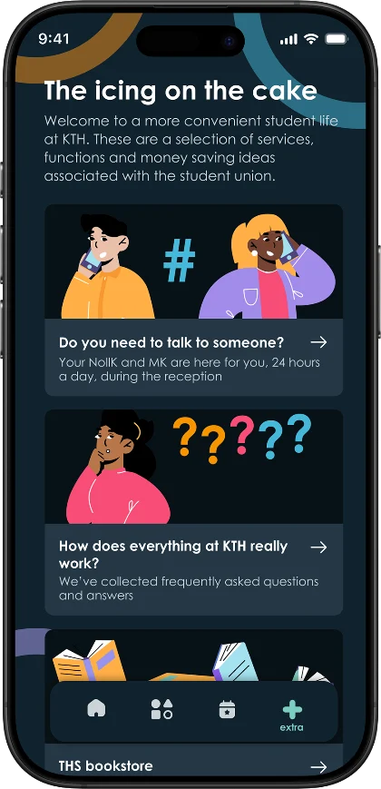 THS home screen
