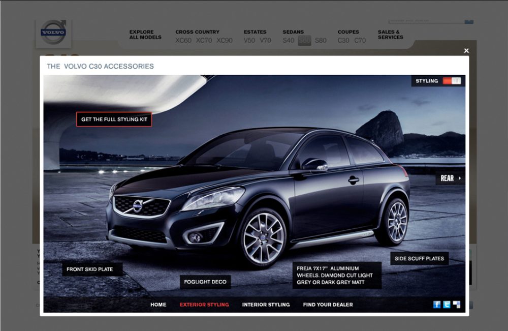 Volvo C30 exterior styling