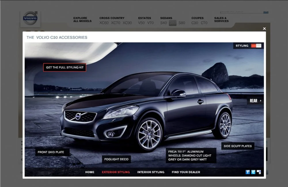 Volvo C30 exterior styling