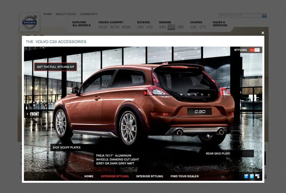 Volvo C30 rear styling