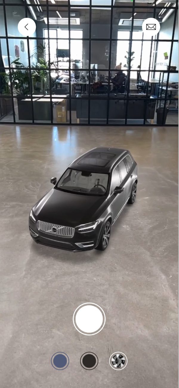 Volvo AR car placement