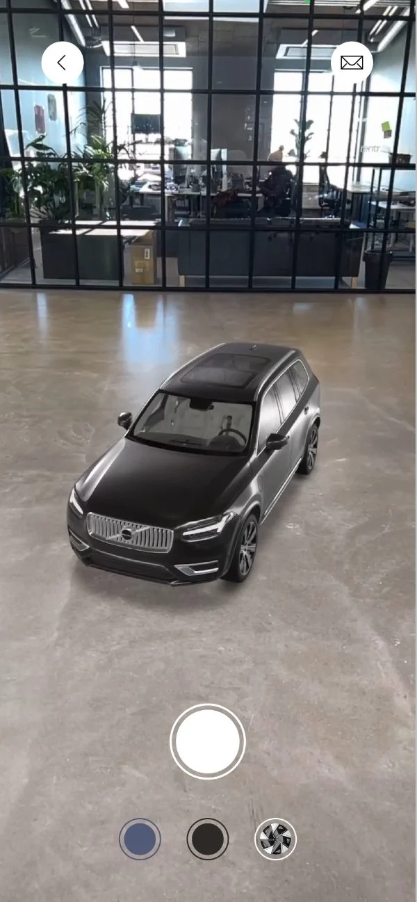 Volvo AR car placement